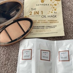 Two faced highlighter palette